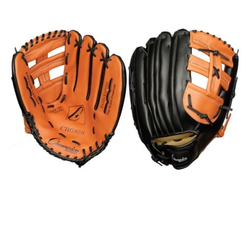 Champion Sports Baseball Softball Fielders Glove, Leather 13'' by Champion Sports