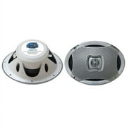 Lanzar 500 Watts 6"X9" 2-Way Marine Speakers (Silver Color)