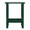 thumbnail image 5 of Garden Square Plastic Adirondack Outdoor Side Table, Dark Green, 5 of 7