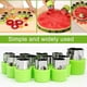 thumbnail image 4 of Juego de 9 piezas con forma de cortador de verduras para niños, mini verduras de acero inoxidable, fruta, cortador de galletas, molde con forma de estrella de flor en forma de animal Feliz Sencillez, 4 of 4