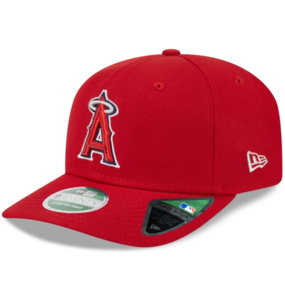 Men's New Era Red Los Angeles Angels Player Replica 9SEVENTY Adjustable Hat