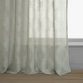 thumbnail image 4 of Calais Tile Grey Patterned Linen Sheer Curtain (1 Panel), Calais Tile Grey, 50W X 84L, 4 of 8