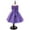 Purple, variant on TAGOLD Children Dress Girls Sleeveless Princess Dress Bow Tie Lace Flowers Mesh Dress Tufted Dress Hot Pink 2-3 Years