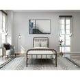 thumbnail image 2 of Tslinn Metal Twin Bed Frame with Headboard and Footboard,Brown Color,Classic Style, 2 of 4