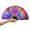 Laser Purple, variant on NCQ Fans for Line Dancing Large Folding Hand Fans for Dance Glitter Rave Festival Fan for Men/Women Popping Fans for EDM, Festival,Club, Party, Dance Accessories (Laser Silver)