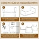 thumbnail image 5 of Repisas Flotantes de Pared, Set de 5 Repisas para Recamara, Repisa Flotante Fácil de Montar, Capacidad de Carga 12 KG, Estantes Flotantes Versátiles para Dormitorio, Sala, Estudio, Cocina, 5 of 6