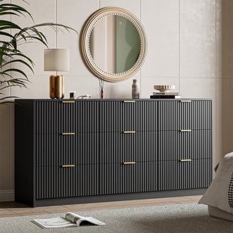 Novogratz Kelly 5 Drawer Dresser, Ivory Oak - Walmart.com