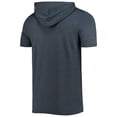 thumbnail image 3 of Men's New Era Heathered Navy Tennessee Titans Team Brushed Hoodie T-Shirt, 3 of 3