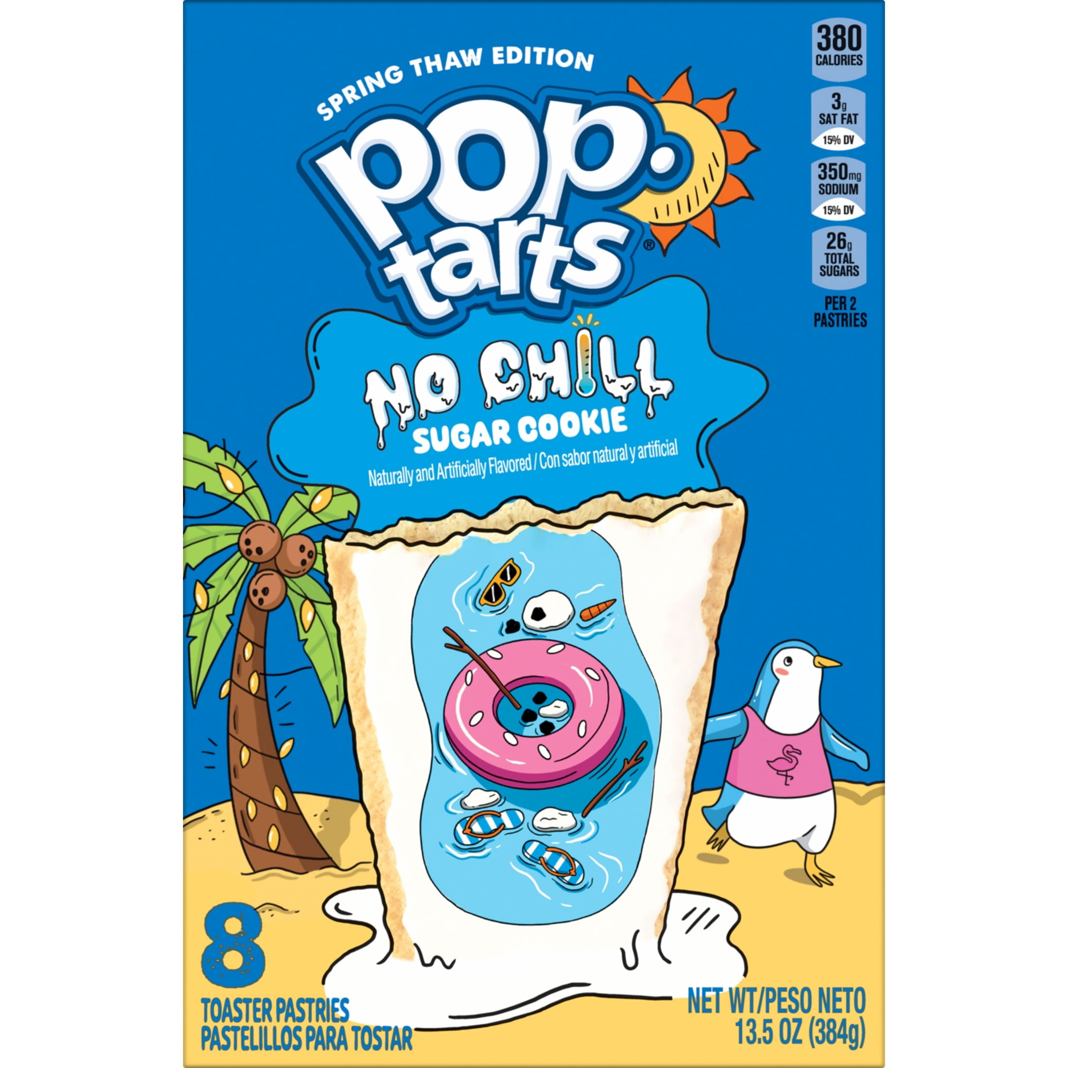Pop-Tarts Froted Sugar Cookie Toaster Pastries, Spring Thaw Edition, Shelf-Stable, 13.5 oz (8 Count)
