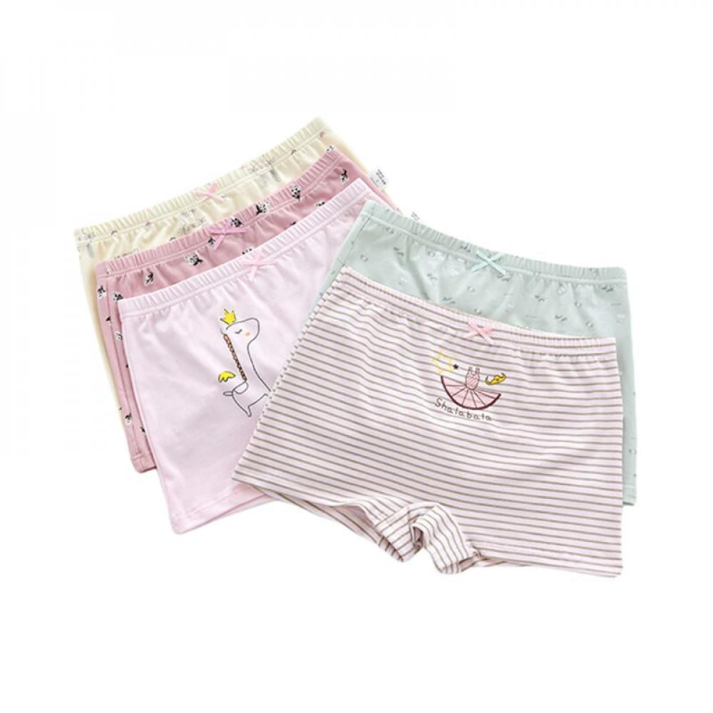Girls underwear age 3-12T Organic Cotton kids short underwear 3 pack set Clothing Boys Clothing Underwear organic cotton underwear 