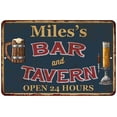 thumbnail image 1 of Miles's Green Bar & Tavern Rustic Sign 16 x 24 Matte Finish Metal 116240047228, 1 of 1