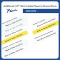 thumbnail image 5 of Genuine Brother 1/2" (12mm) White on Lime Green TZe P-touch Tape for Brother PT-D400, PTD400 Label Maker, 5 of 8