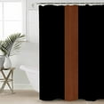 thumbnail image 2 of Black Brown Shower Curtains for Bathroom Waterproof Fabric Bath Curtains Decor Bath Tub Curtain Contemporary Boho Modern Art Decorative Shower Curtain Sets with 12 Hooks, 72x72 Inch, 2 of 6