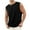 🔥 Black, variant on Mens Tank Top Undershirt and Sleeveless Crew Neck Summer Workout Shirts for Men Solid Color Workout Loose Plus Size Mens Clothing Holiday for Running in Hot Weather XXXL