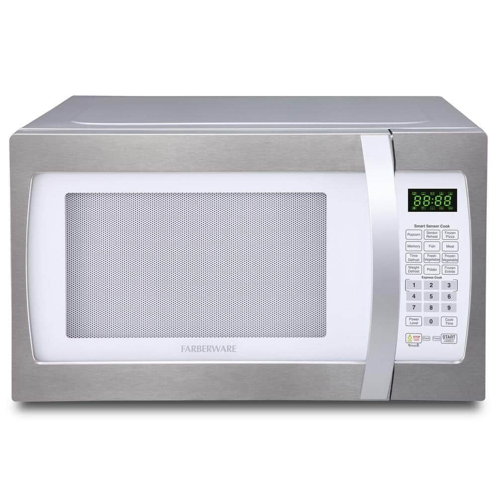 Professional 1.3 cu. ft. 1100Watt Countertop Microwave in Platinum