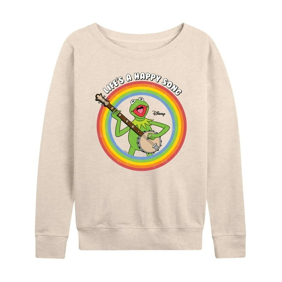 Muppets - Life's A Happy Song - Women's Lightweight French Terry Long Sleeve Shirt