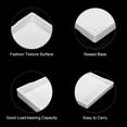 thumbnail image 3 of Uxcell 13x9" Fast Food Tray, Plastic Multi-Purpose Rectangle Serving Tray for Restaurant Home Kitchen, White, 3 of 5