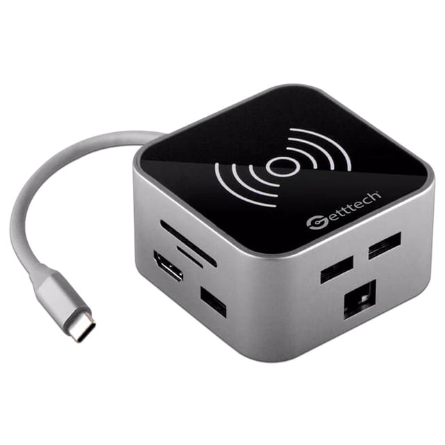 Hub USB-C Gettech GHW-69401, HDMI, Ethernet, USB 3.0, USB 2.0, SD Getttech GHW-69401