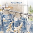 thumbnail image 3 of Bathway Shower Curtain Hooks Black Shower Curtain Rings, Simple Double Hook Shower Curtain Hooks Rust Proof, Smooth Sturdy Metal Shower Hooks for Shower Curtain Rod, 12Pcs Shower Rod Hooks, 3 of 7