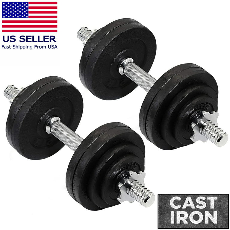 Body-Solid Tools Adjustable Dumbbells, To 45 Pair