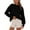 Black, variant on Women's Round Neck Pullover Sweater Casual Versatile Solid Color Knit Top, Soft Everyday Basic, Comfortable Long Sleeve for Daily Styling,Beige L