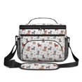 thumbnail image 2 of Dog Breeds and Dog Paw Print Insulated Lunch Box for Women Men, Medium Leakproof Cooler Bag with Adjustable Strap, 10"x6.7"x8", 2 of 6