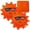 Orange, variant on XtremepowerUS Turtle Hot Tub Scum Absorber Sponge, Absorbent Foam Material, Large Oil & Scum Remover for Spas & Pools, Blue, 2-Pack