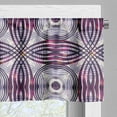 thumbnail image 5 of Ambesonne Vintage Valance & Curtain, Geometric Stripe Circle, 55"x45", Lavender Plum, 5 of 6