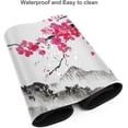thumbnail image 4 of Watercolor Japanese Sumi E SaKura Hills Cherry Blossom Gaming Mouse Pad XL, Extended Stitched Edges Mousepad,Large Mouse Mat DesK Pad, Long Non Slip Rubber Base Mice Pad (31.5x11.8 Inch), 4 of 6