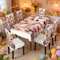 thumbnail image 5 of Stijggn Easter Tablecloth Easter Kitchen & Table Linens Egg Rabbit Table Runner | Easter Party Decorations Favors Supplies for Kitchen Dining Table Home Party Decorations, 5 of 9