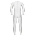 thumbnail image 2 of vastwit Men's Stretchy Full Body Leotard Spandex Zentai Unitard Gymnastics Jumpsuit Sportswear White 2X-Large, 2 of 7