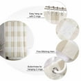thumbnail image 5 of Shower Curtain, Khaki Buffalo Plaid Waterproof Shower Curtain Set with Hooks for Bathroom Showers,Stalls and Bathtubs,36x72In Light Brown White Checkered, 5 of 8