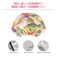 thumbnail image 4 of Yellow Flower Red Hummingbird Shower Cap, Reusable Bath Hair Hat for all Hair Lengths Hair Cover with Elastic Band Double Waterproof Layers Bathing Hat, 4 of 5