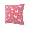 thumbnail image 2 of Wukai Yoga Unicorn Premium Polyester Fleece Pillow Covers with Hidden Zipper Closure,Luxuriously Soft and Durable-24"x24", 2 of 7