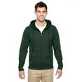 thumbnail image 2 of Jerzees 6 oz. Sport Tech Fleece Full-Zip Hood (PF93MR) Forest Green, XL, 2 of 2