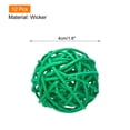 thumbnail image 2 of 12 Pcs Wicker Rattan Balls 1.6 Inch Rattan Decorative Balls for Vase Fillers Home Decor Deep Green, 2 of 5