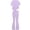 F-152Purple, variant on YMNXA Kids Girls Two Piece Outfit Short Sleeve Round Neck Solid Color Top And Flared Pants Fashion Breathable Sets For Everyday Wear,Purple,7-8 Years