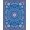Blue, Pattern 1, variant on ODIKA 2x3 Machine Washable Non-Slip Area Rug, Celtic Knotwork Motif with Stylized Blossoms and Ornate Vines High Traffic Rug, Blue, 516622