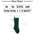 thumbnail image 3 of Yufatyle 18 Inches Christmas Stockings 1 Pack, Large Size Cable Twist Knitted Stocking Gifts & Decorations for Family Holiday Xmas Party, White, 3 of 4