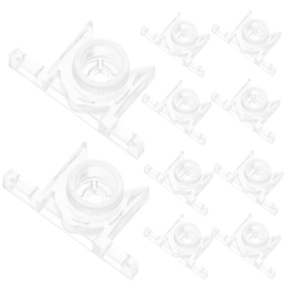 20 Sets of Transparent Cabinet Door Catches False Drawer Front Clips Cabinet Front Clips Drawer Front Mounting Clips False Cabinet Front Clips with Screws