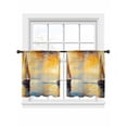 thumbnail image 2 of Boat Lake Sheer Curtains 45 Inches Long 2 Panels Scenery Abstract Light Filtering Semi Sheer Window Curtains Drapes for Bedroom Living Room 52"x45", 2 of 7