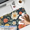 thumbnail image 4 of Long Mouse Pads for Desk,Pioneer Flower Floral Print Pattern Desk Mats on Top Of Desks, Desk Mouse Pad Extra Large with 3mm Non-Slip Base and Stitched Edge for Gaming,Office,Work,Home 31.5"x15.7", 4 of 6