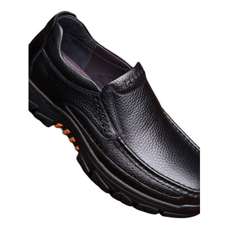 

MarinaVida Leather Shoes British Men s Loafers Casual Oxford Lace Up Business Classic Comfortable Luxury Driving Office Walking