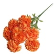 thumbnail image 2 of Carnations Artificial Flowers, Real Touch Carnation Flowers with Stems for Wedding, Home, Table Centerpieces, Floral Arrangements, Wedding Bouquets for Bride, Orange, 2 of 8