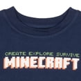 thumbnail image 2 of Minecraft Create Explore Survive Creeper Boy's 2-Piece Fleece Long-Sleeved Shirt and Pants Set - Crewneck Sweatshirt and Joggers Bundle for Kids (Size 2T-12), 2 of 5