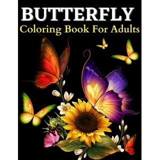 Large Print Adult Coloring Book: An Easy and Simple Coloring Book for Adults  of Spring with Flowers, Butterflies, Country Scenes, Designs,  by  Coloring Book Industries