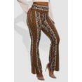 thumbnail image 3 of High Waist Buttery Soft Flare Palazzo Pants - Yellow, White, Greenish Blue, Burgundy Boho Print, 3 of 9