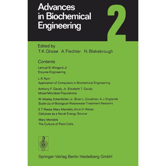 Advances in Biochemical Engineering & Advances in Biochemical Engineering 2, Book 2, (Paperback)