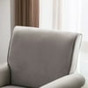 Morden Fort Accent Chair Velvet Upholstered Armchair for Bedroom Living Room Club Gray