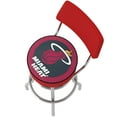 thumbnail image 5 of Trademark Gameroom Miami Heat Logo Bar Stool with Back Rest, 5 of 6